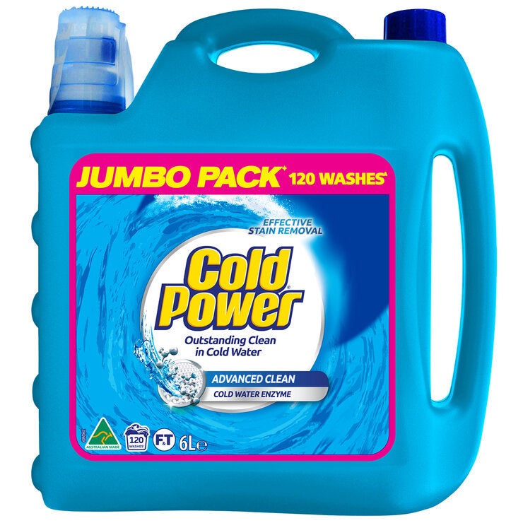 Cold Power Advanced Clean Washing Liquid 6 Litre, Front and Top Loader Safe — image 2