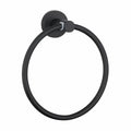 Mondella Matte Black Resonance Towel Ring - 155mm x 175mm x 60mm - Metal - SuperSaverAU - view 1
