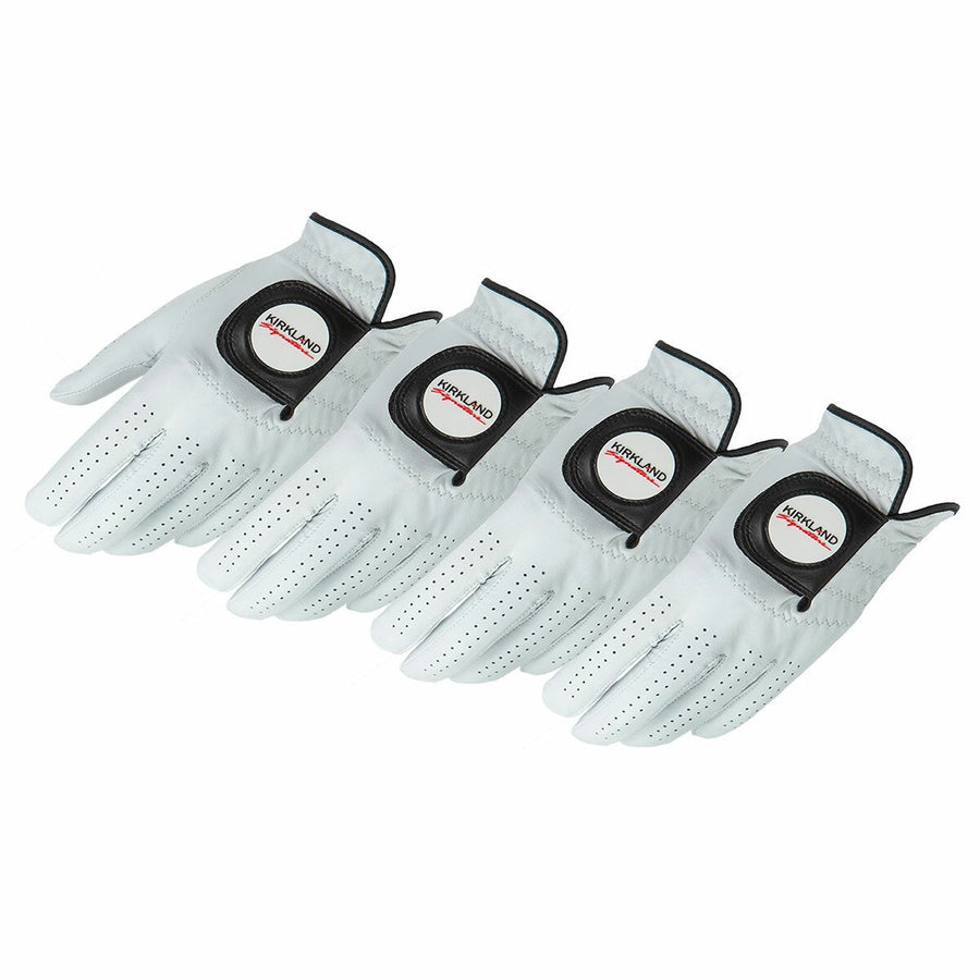 Kirkland Signature Cabretta Leather Golfer Gloves Medium 4 Pack Right Handed