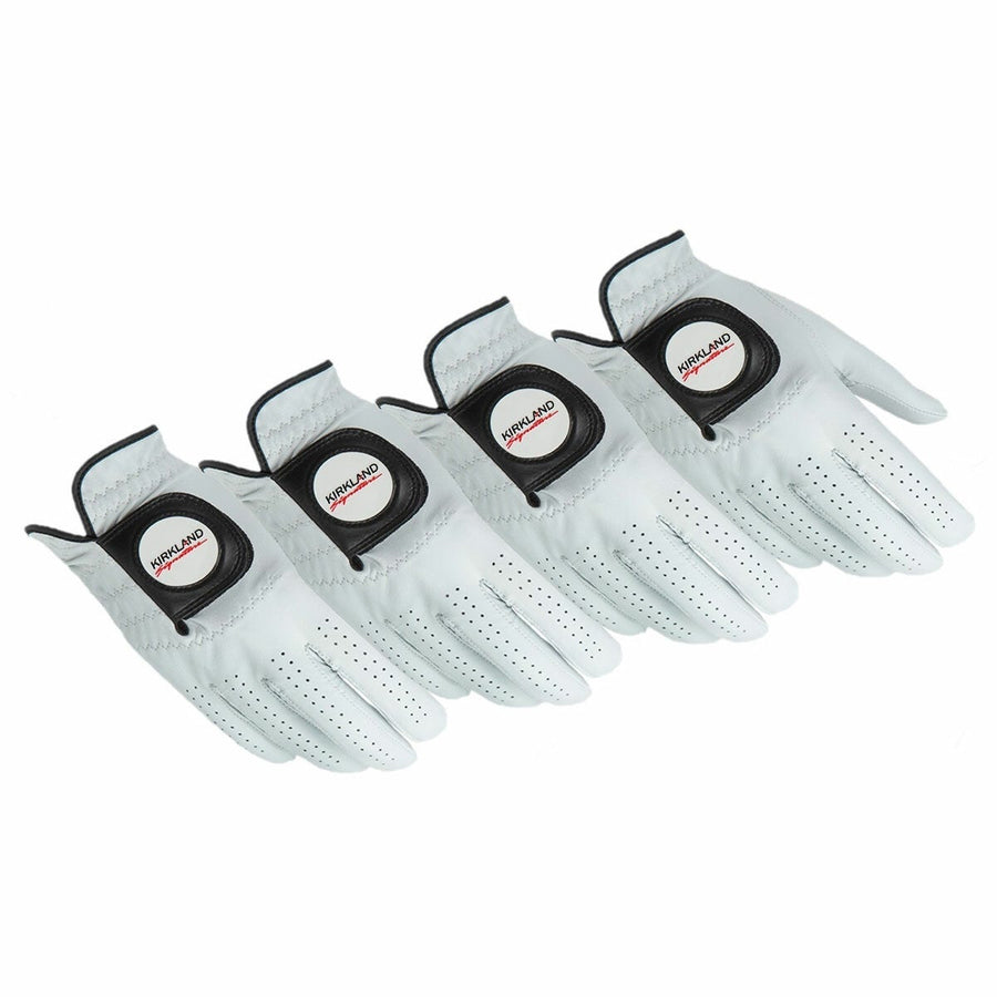 Kirkland Signature Cabretta Leather Golfer Gloves Large 4 Pack Left-Handed