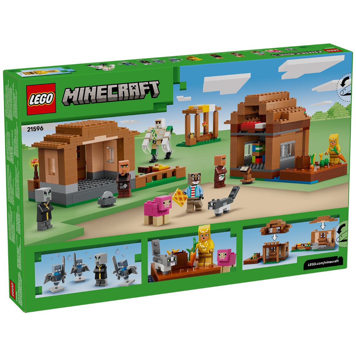 LEGO Evoker Village Attack Minecraft Construction Toy 607 Pieces 21596 — image 3