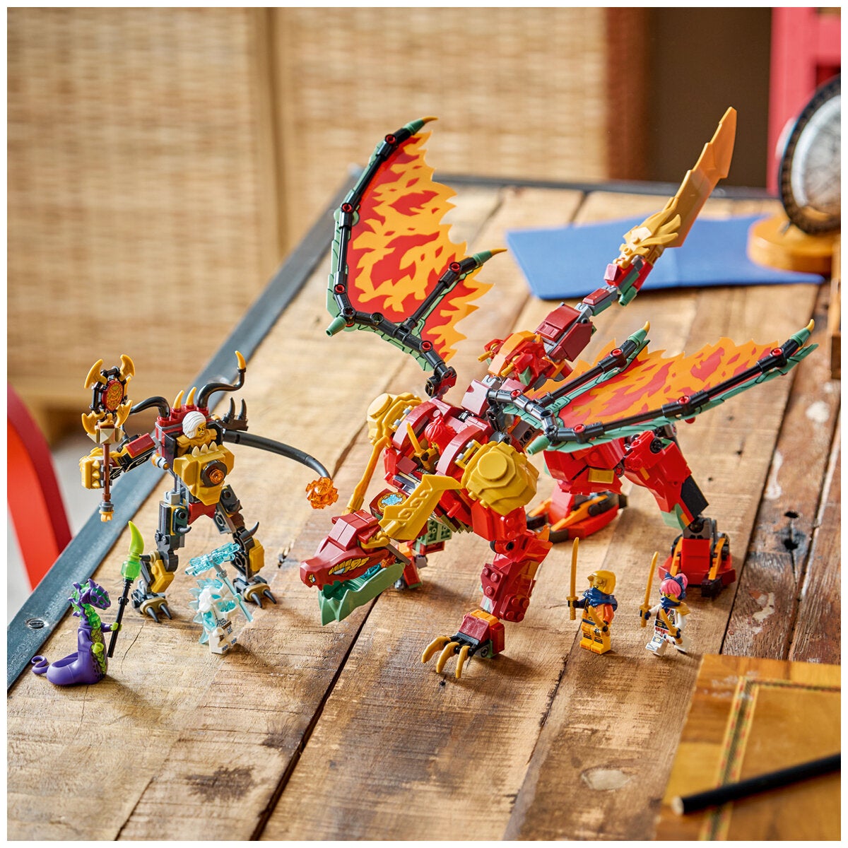 LEGO Wyldfyre Dragon Mech NINJAGO 2 in 1 Action Figure 821 Pieces 71868 — image 7