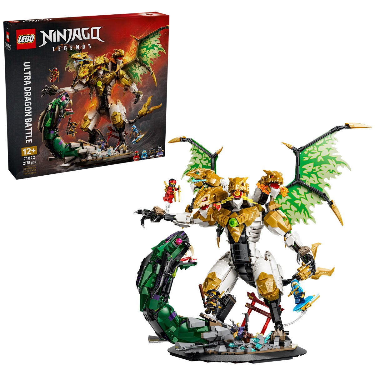 LEGO Ultra Dragon Battle NINJAGO Display Model Kit 2178 Pieces 71872