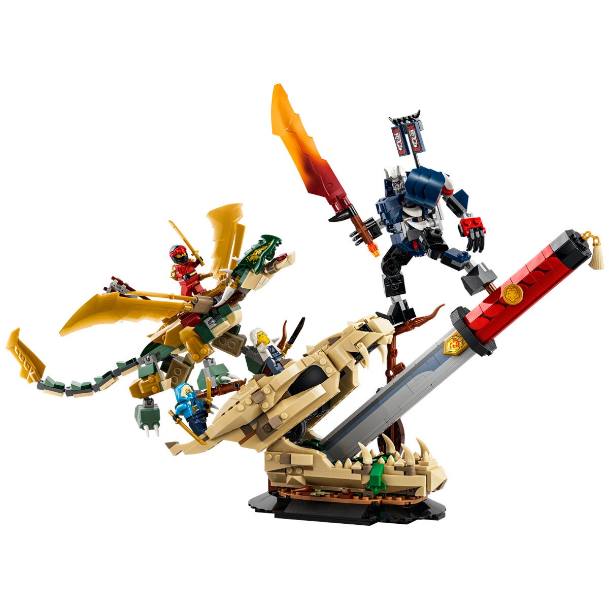 LEGO Battle at the Dragons Blade NINJAGO Display Model Kit 1016 Pieces 71871 — image 4