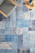 Rug Culture Illusions Medium Denim Polyester Rug 220x150cm - Power Loomed - ILU121DENIM220X150