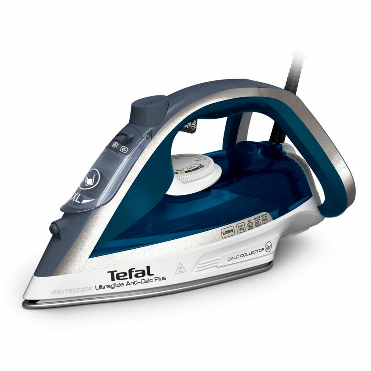 Tefal Ultraglide 2400W Steam Iron Durilium Airglide Soleplate FV5878