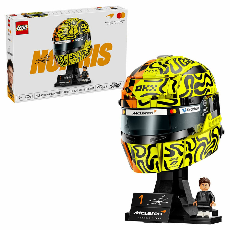 LEGO Lando Norris Racing Helmet Model Kit McLaren F1 Team Ages 14 Plus 43023
