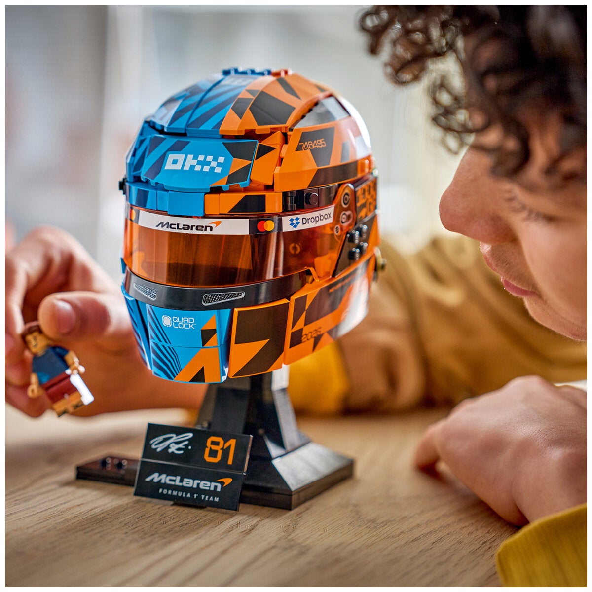 LEGO Oscar Piastri Racing Helmet Model Kit McLaren F1 Team 793 Pieces 43017 — image 6