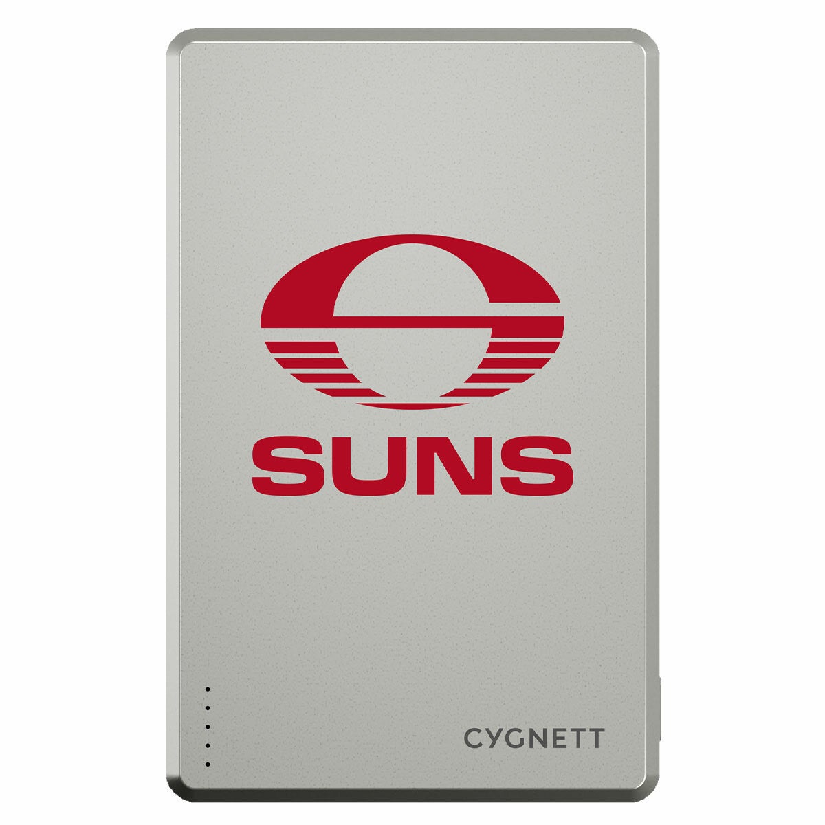 Cygnett Gold Coast Suns AFL Portable Charger 5K Slim Power Bank Magnetic CY5366PBCHE