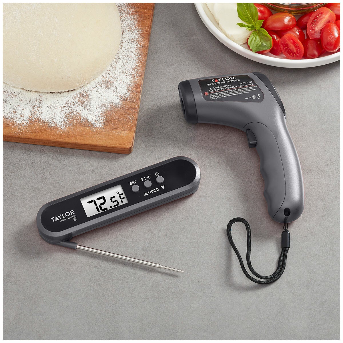 Taylor 2 Piece Digital Cooking Thermometer Set With Preset Temperatures — image 2