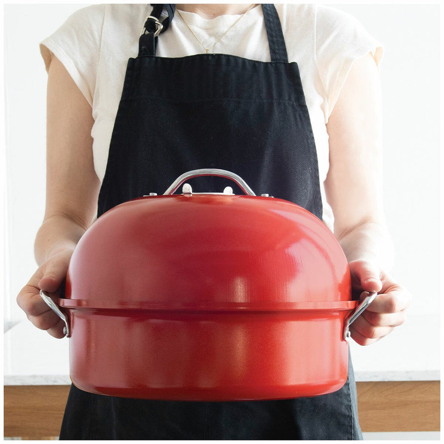 Nordic Ware Stovetop Food Smoker Deluxe Kettle 5 Woodchip Flavours Aluminised Steel