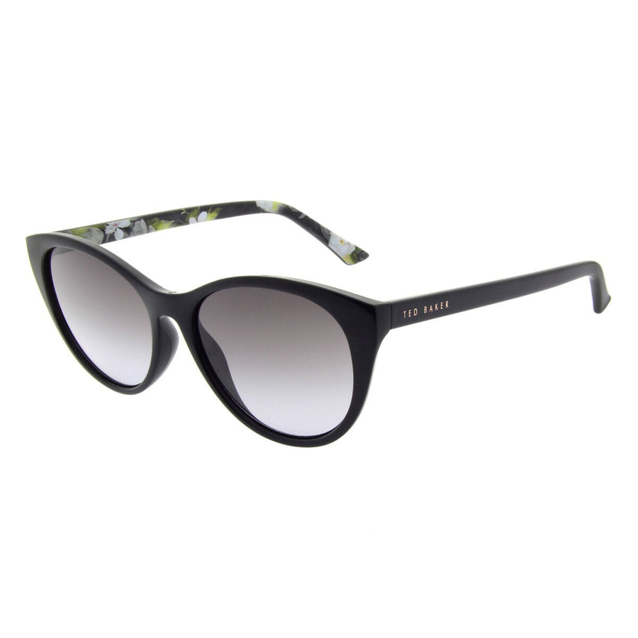 Ted Baker Womens 55mm Sunglasses Black Cat Eye Frame Grey Lens TB1583 001