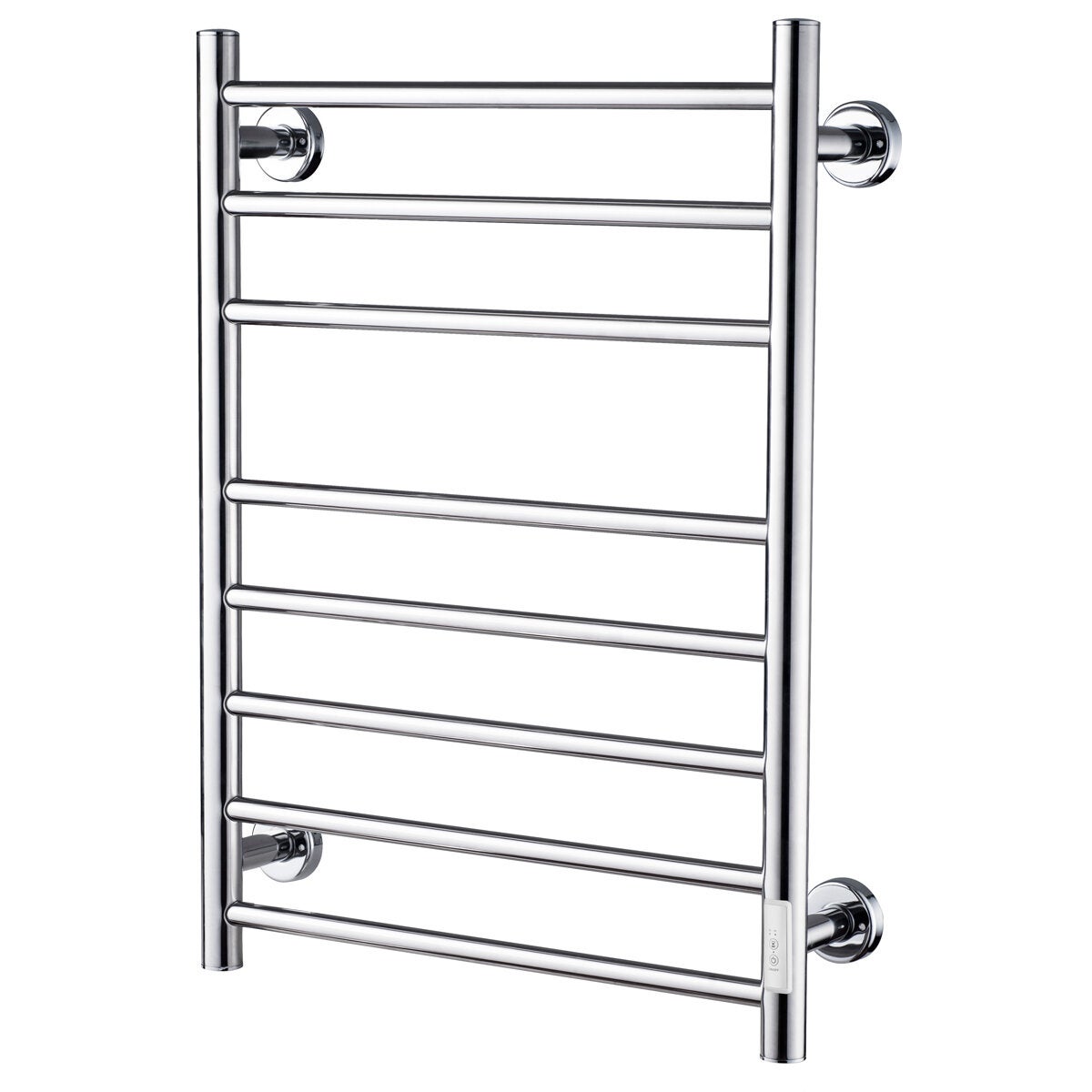 Presenza 80W Wall Mounted Heated Towel Rail Stainless Steel 700 x 530mm