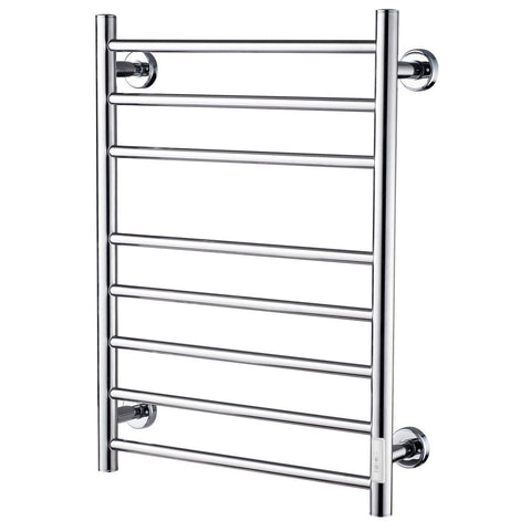 Presenza 80W Wall Mounted Heated Towel Rail Stainless Steel 700 x 530mm