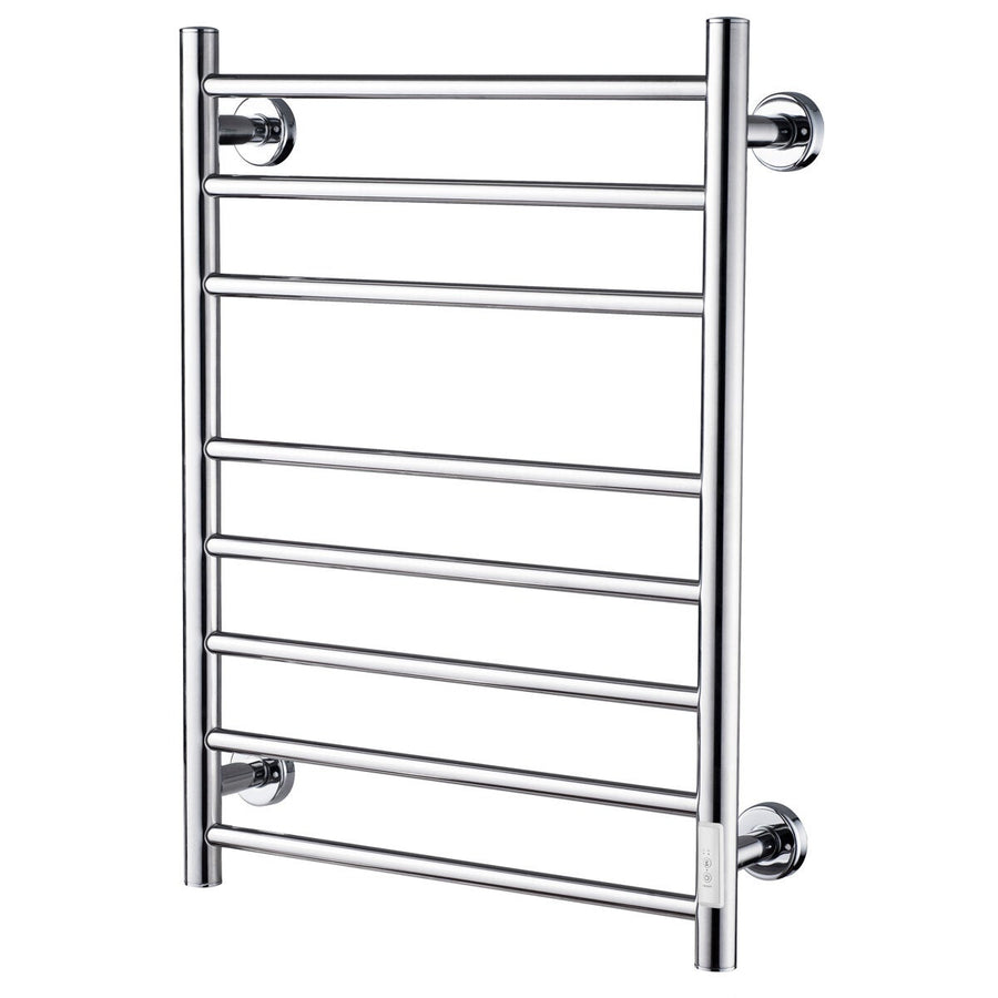 Presenza 80W Wall Mounted Heated Towel Rail Stainless Steel 700 x 530mm