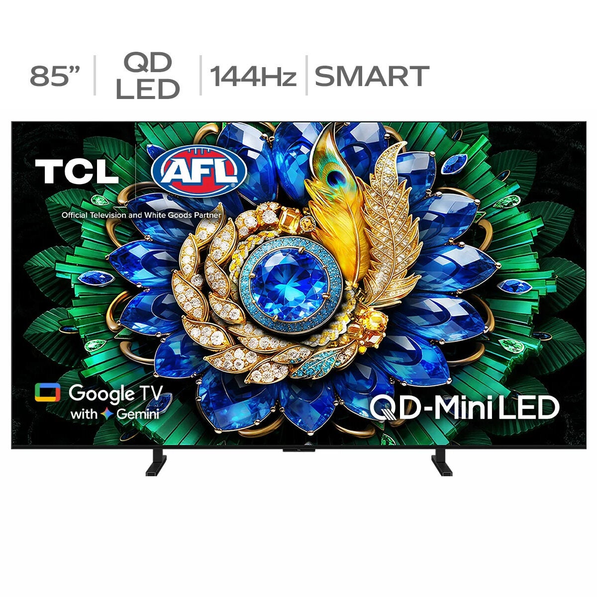 TCL C6L 4K UHD QD Mini LED Smart Television 85 Inch Google TV 85C6L