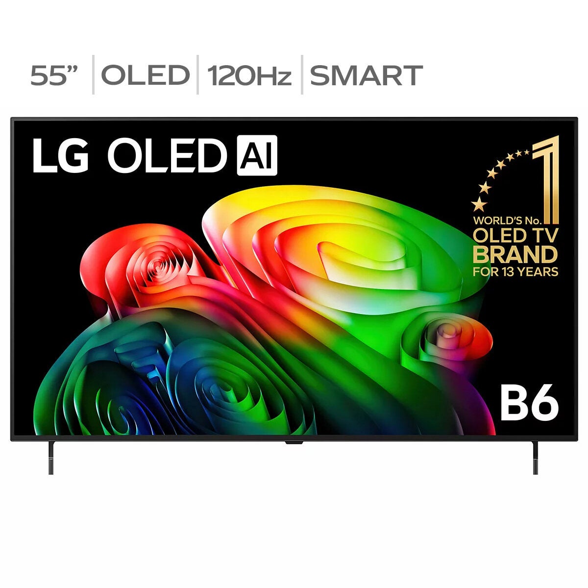 LG B6 4K OLED Smart Television 55 Inch AI Processor 144Hz OLED55B6PSA