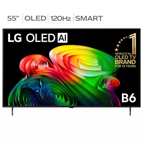 LG B6 4K OLED Smart Television 55 Inch AI Processor 144Hz OLED55B6PSA