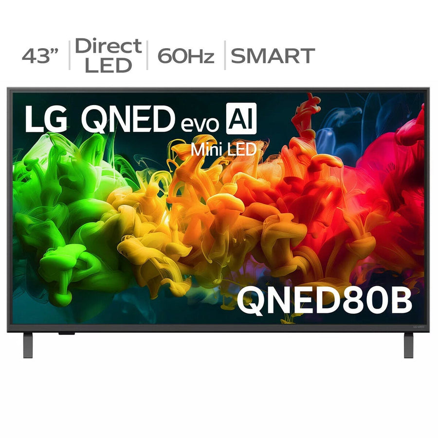 LG QNED80B 4K Smart Television 43 Inch Mini LED HDR10 Pro AI Processor 43QNED80BSA