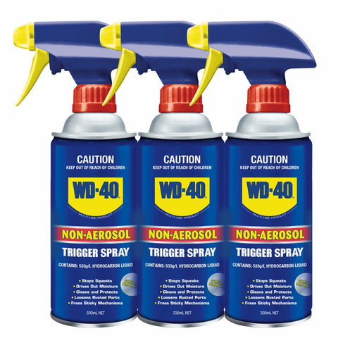 WD-40 330mL Non-Aerosol Trigger Lubricant Spray Triple Pack