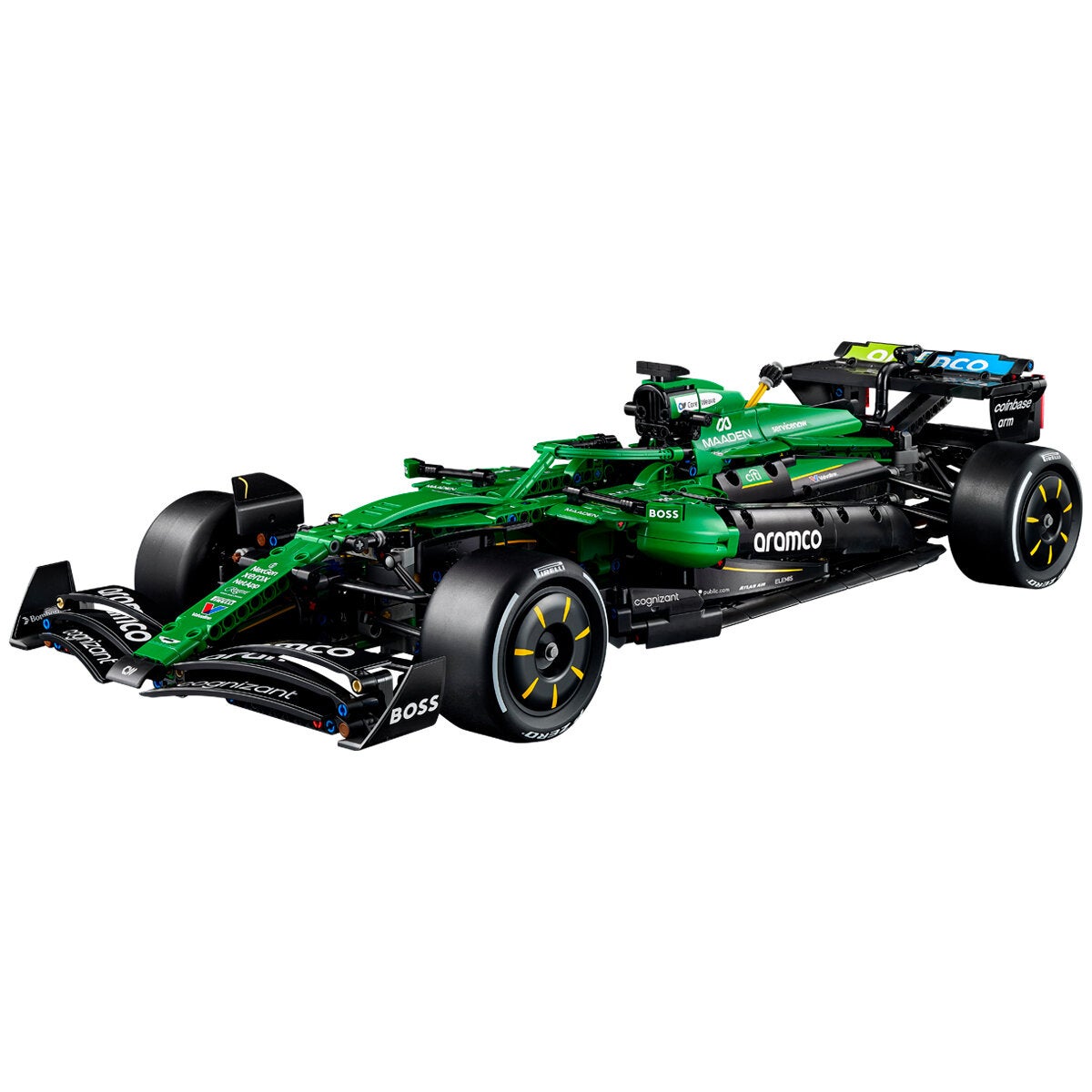 LEGO Aston Martin Aramco AMR25 Technic F1 Race Car Model Kit 1547 Pieces 42240 — image 7