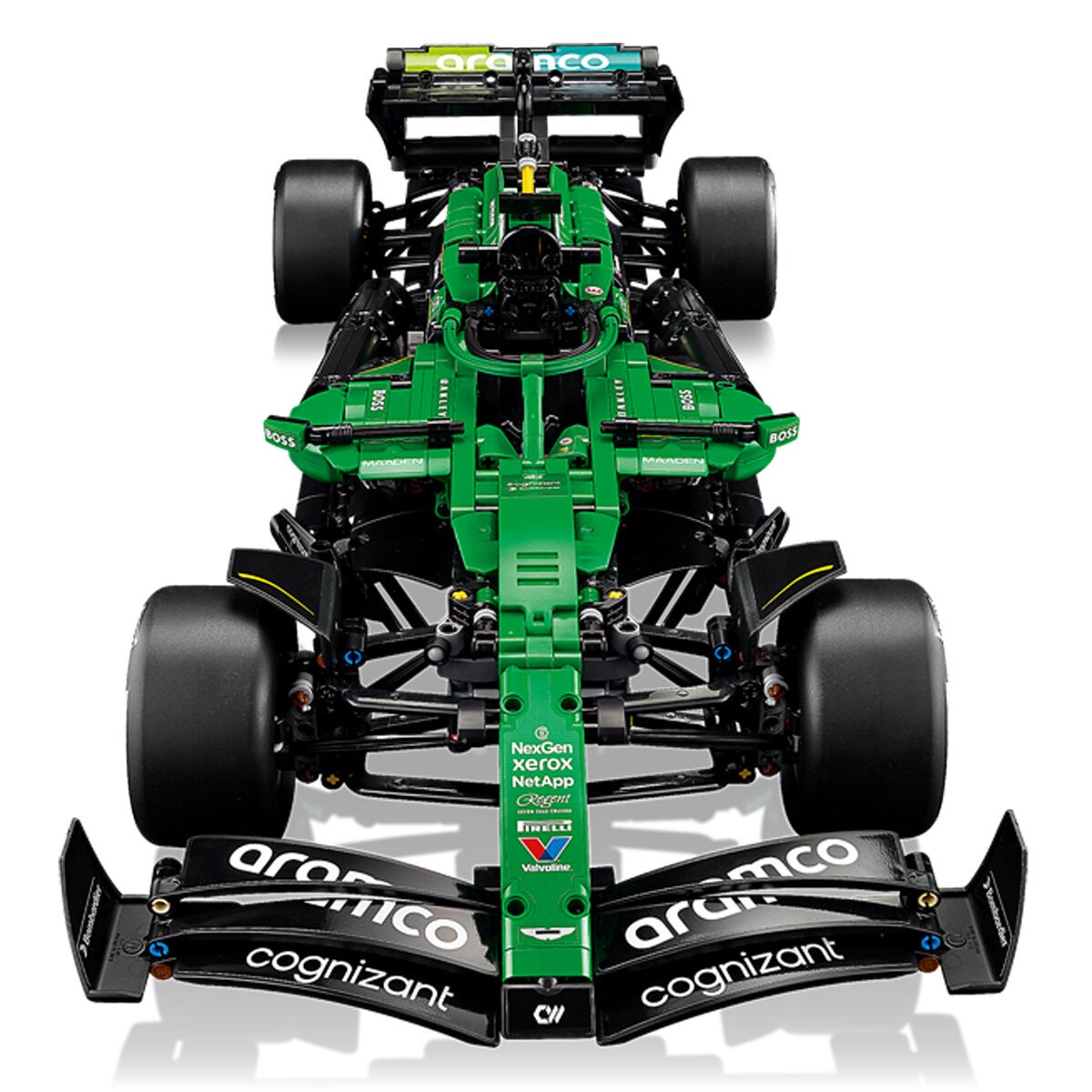 LEGO Aston Martin Aramco AMR25 Technic F1 Race Car Model Kit 1547 Pieces 42240 — image 8