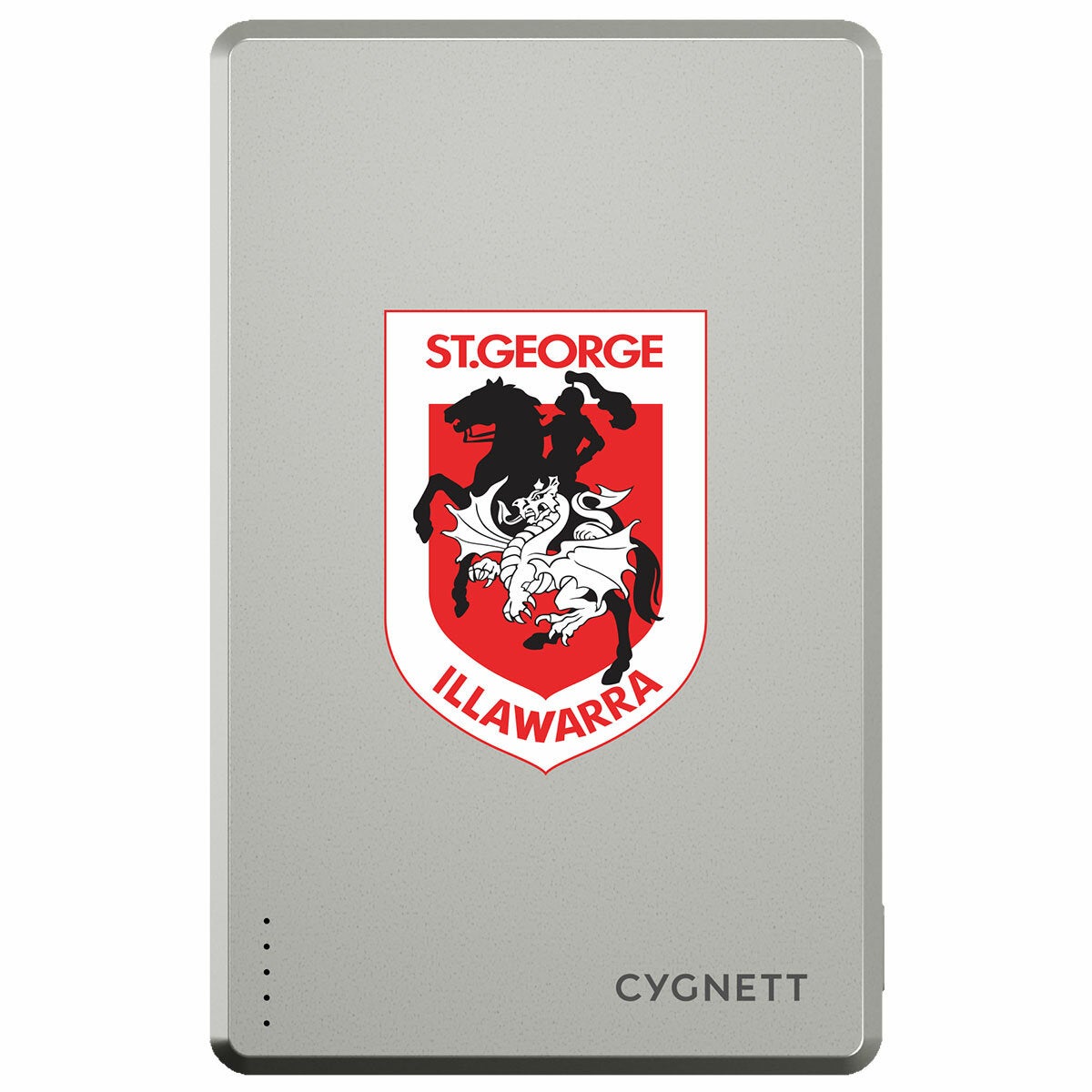 Cygnett St. George Illawarra Dragons NRL Portable Charger 5K Magnetic USB-C CY5846PBCHE