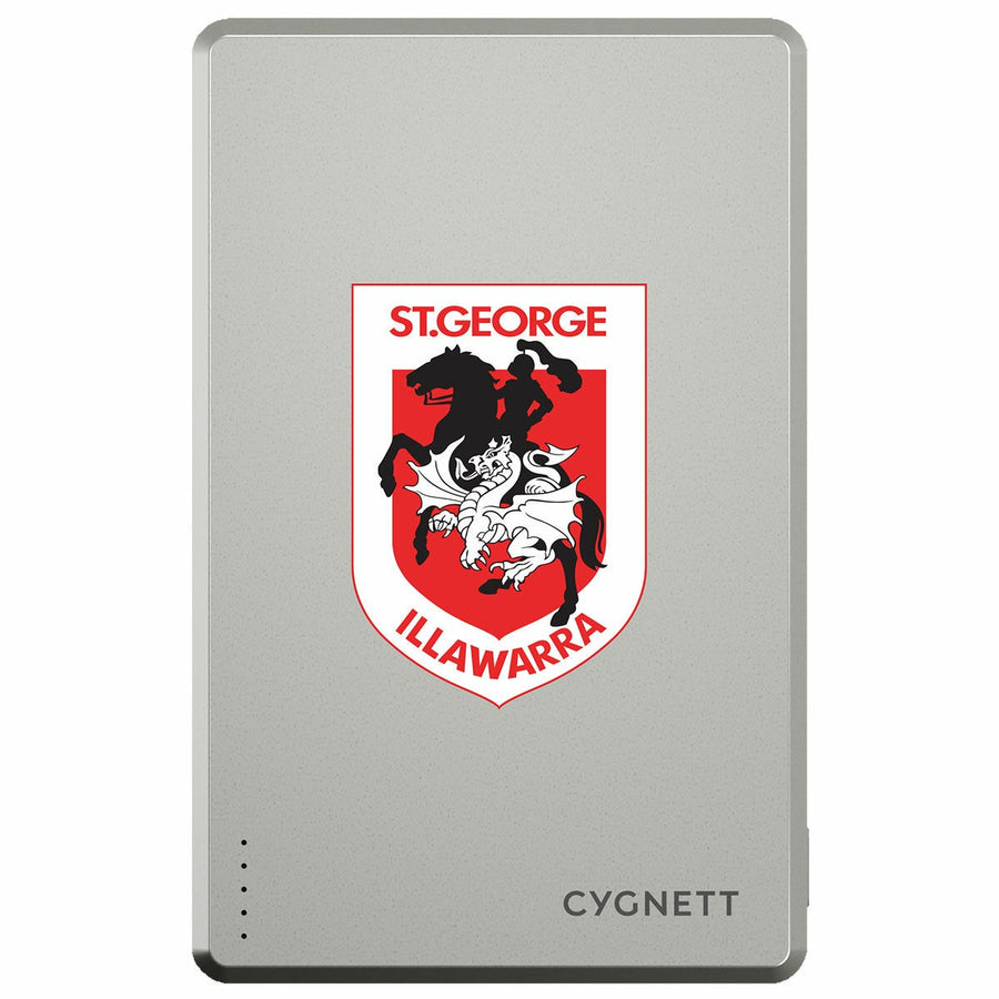 Cygnett St. George Illawarra Dragons NRL Portable Charger 5K Magnetic USB-C CY5846PBCHE