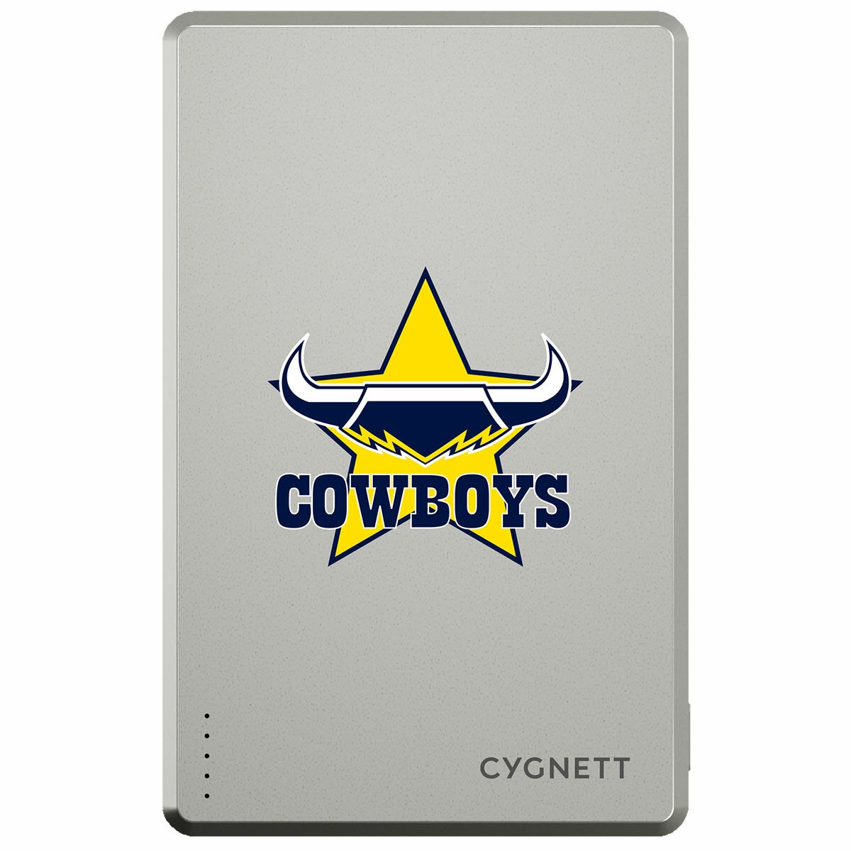Cygnett North Queensland Cowboys NRL Portable Charger 5K Magnetic USB-C CY5838PBCHE