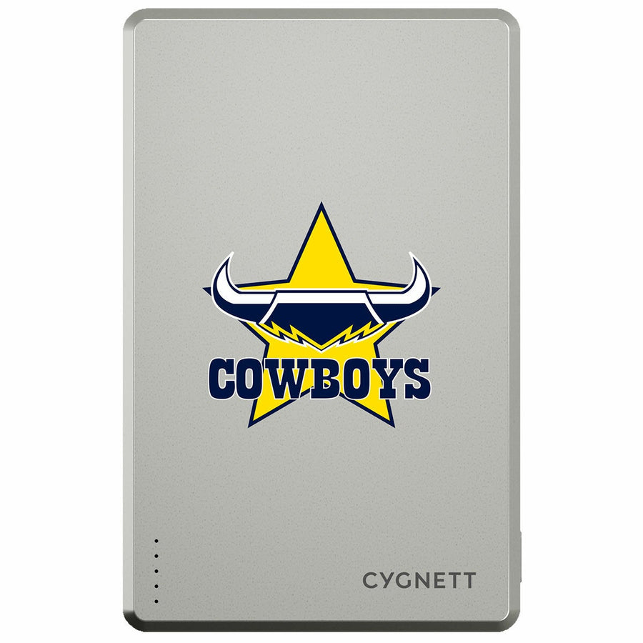 Cygnett North Queensland Cowboys NRL Portable Charger 5K Magnetic USB-C CY5838PBCHE