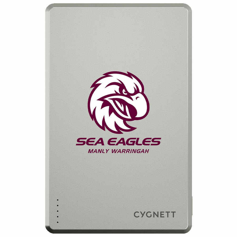 Cygnett Manly Warringah Sea Eagles NRL Portable Charger 5K Magnetic USB-C CY5830PBCHE