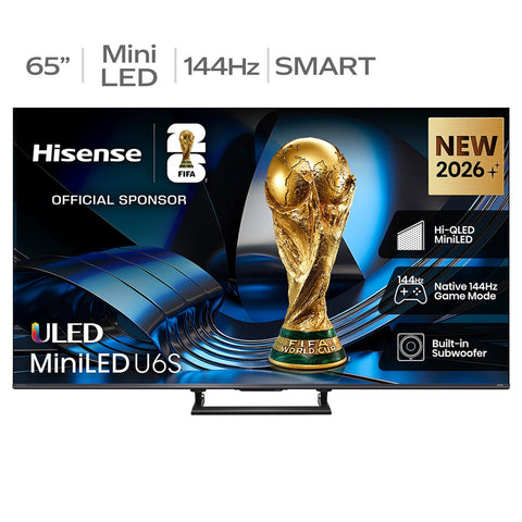 Hisense U6S 4K Smart Television 65 Inch ULED Mini LED 144Hz 65U6SAU