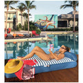 Spire Blue Stripe Adalus Inflatable Pool Lounger with Side Pockets and Handles — image 4