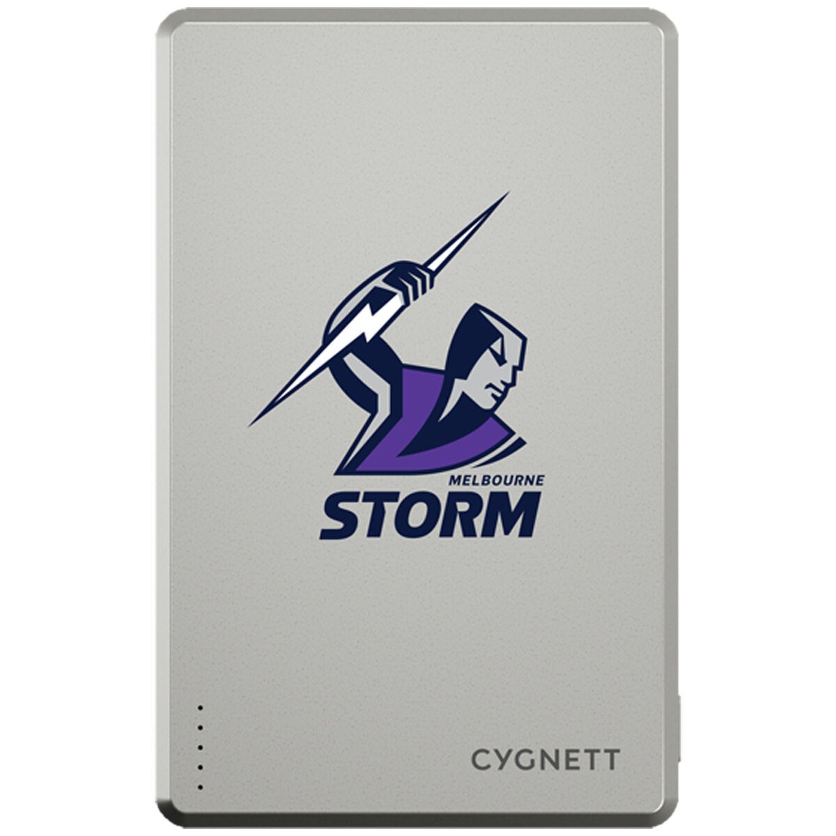Cygnett Melbourne Storm NRL Portable Charger 5K Magnetic Wireless USB-C CY5832PBCHE