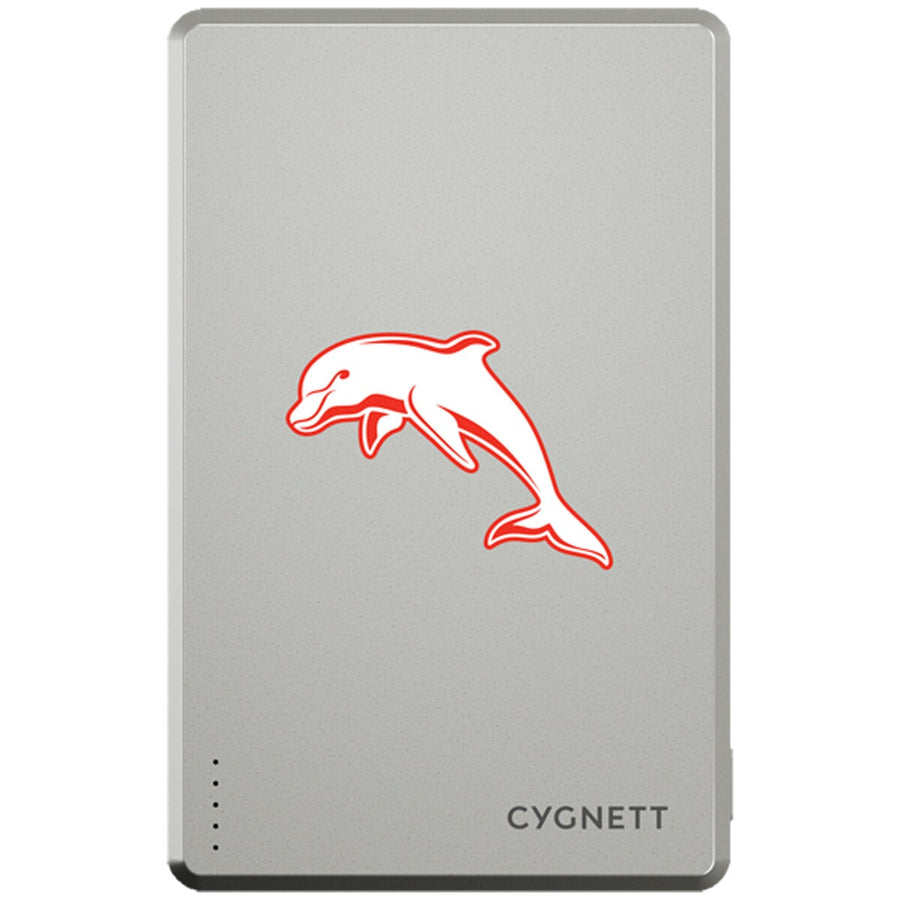Cygnett Dolphins NRL Portable Charger 5K Magnetic Wireless USB-C CY5826PBCHE