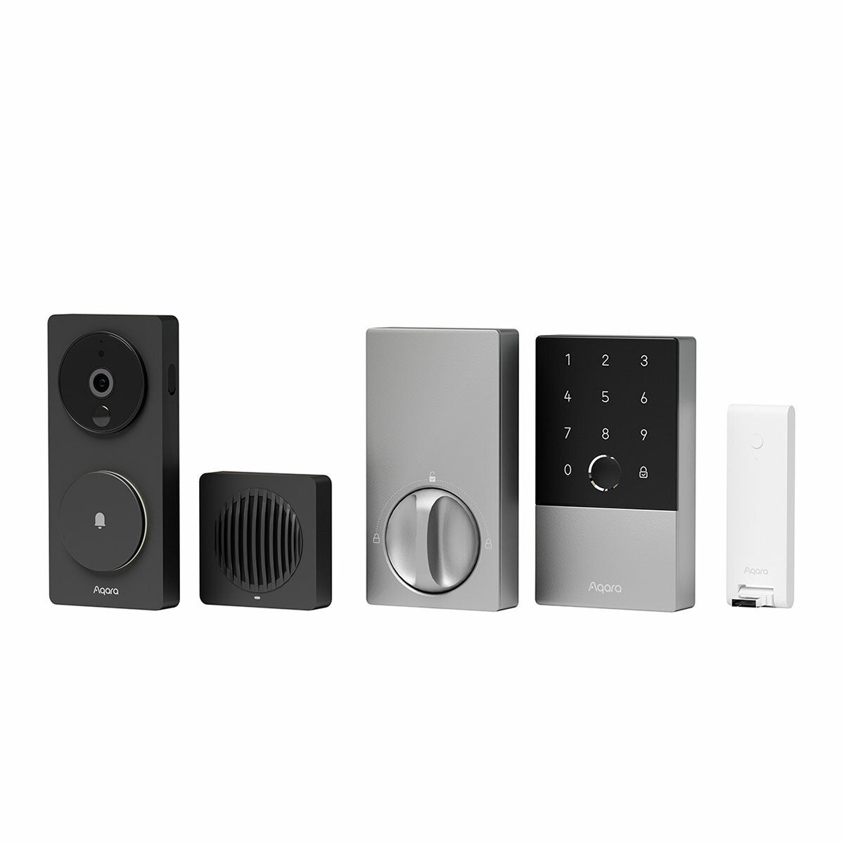 Aqara U100 Smart Door Lock And G4 Video Doorbell Bundle With M100 Hub