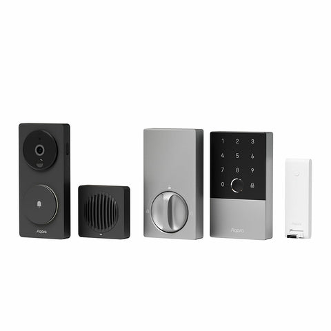Aqara U100 Smart Door Lock And G4 Video Doorbell Bundle With M100 Hub