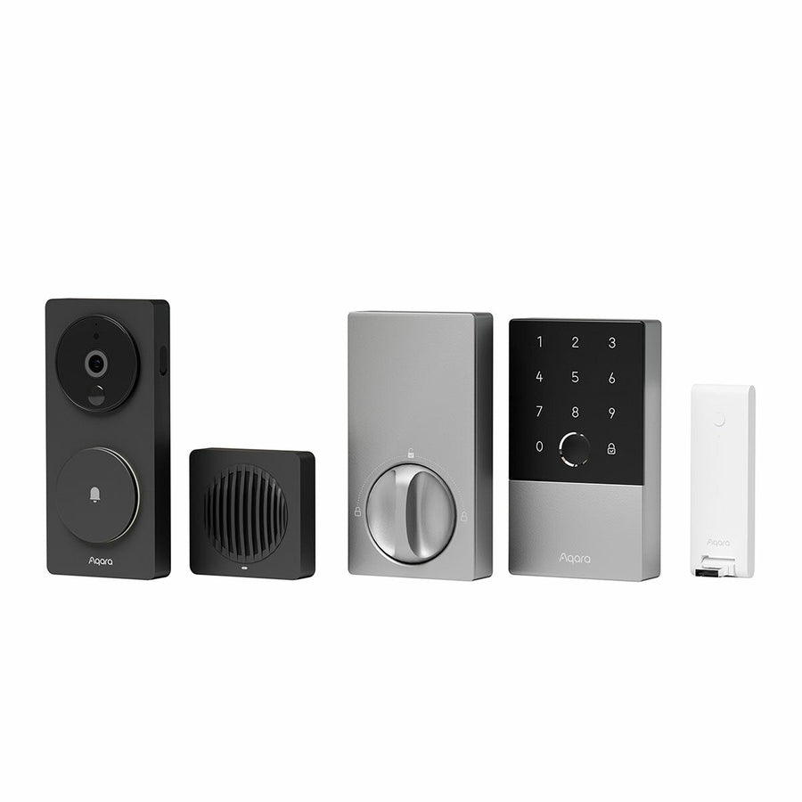 Aqara U100 Smart Door Lock And G4 Video Doorbell Bundle With M100 Hub
