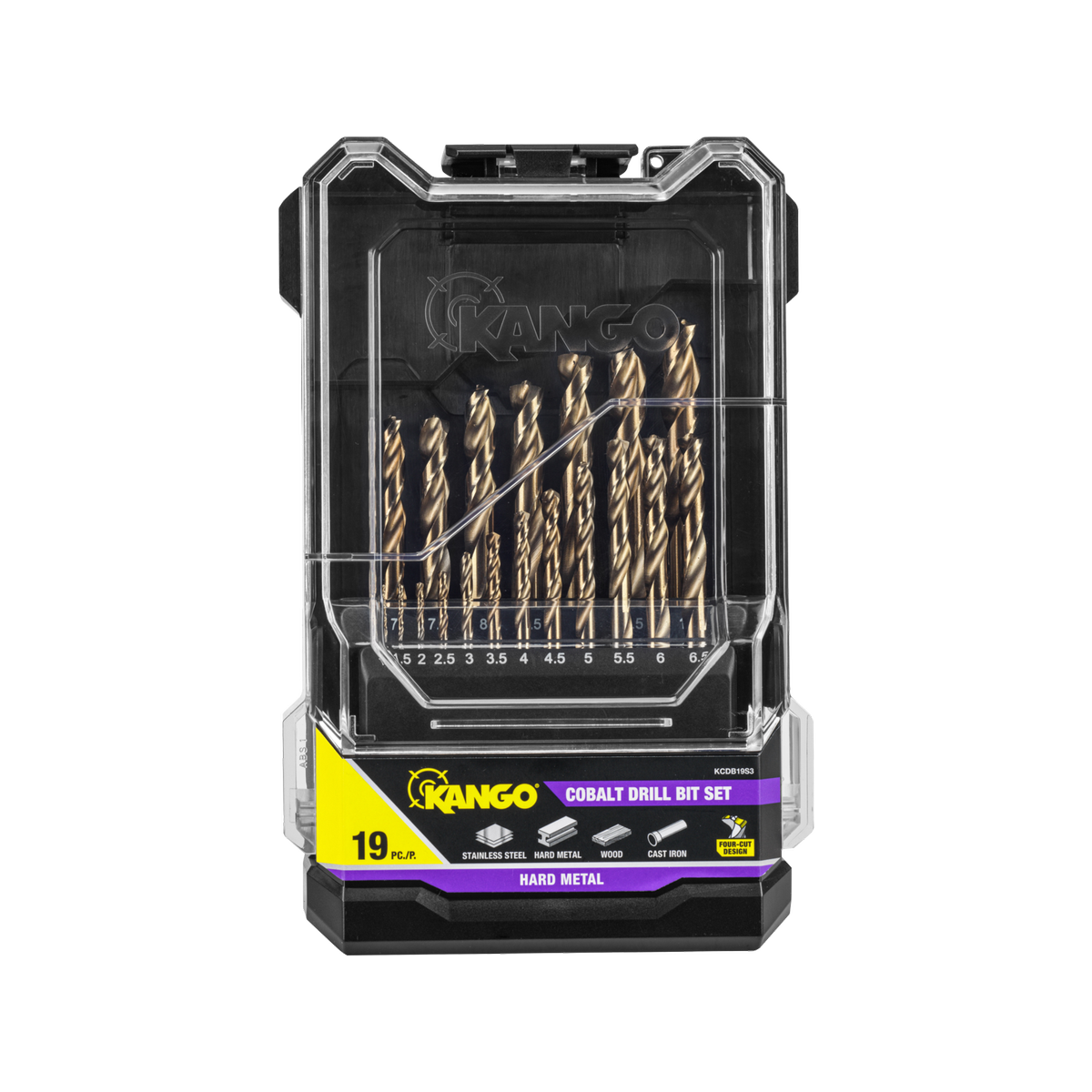 Kango 19 Piece Cobalt Drill Bit Set - 1mm to 10mm - Durable Precision - SuperSaverAU - view 1
