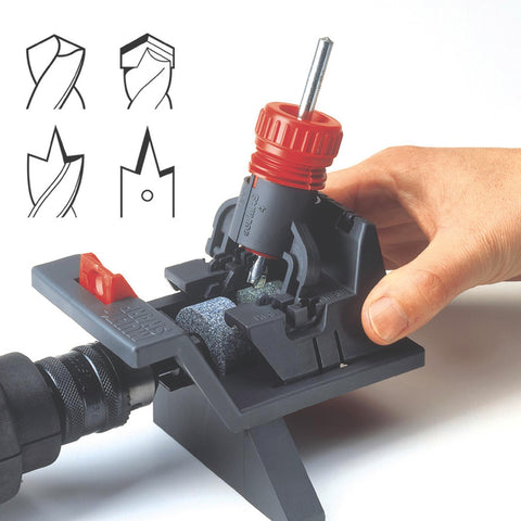 Multi-Sharp Drill Bit Sharpener, 3-13mm, Aluminium Oxide and Silicon Carbide Wheels