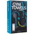 Jason Gym Towel 2 Pack Charcoal - SuperSaverAU - view 3
