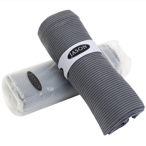 Jason Gym Towel 2 Pack Charcoal - SuperSaverAU - view 2