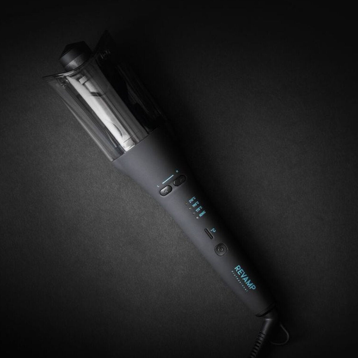 HoMedics Revamp Progloss Hollywood Wave - automatic rotating barrel, 3 heat settings, ionic jets - CL-2250-AU