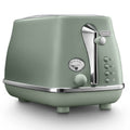 DeLonghi Icona Capitals 2 Slice Toaster - Vienna Green, Electronic Browning Control - CTOC2003MG