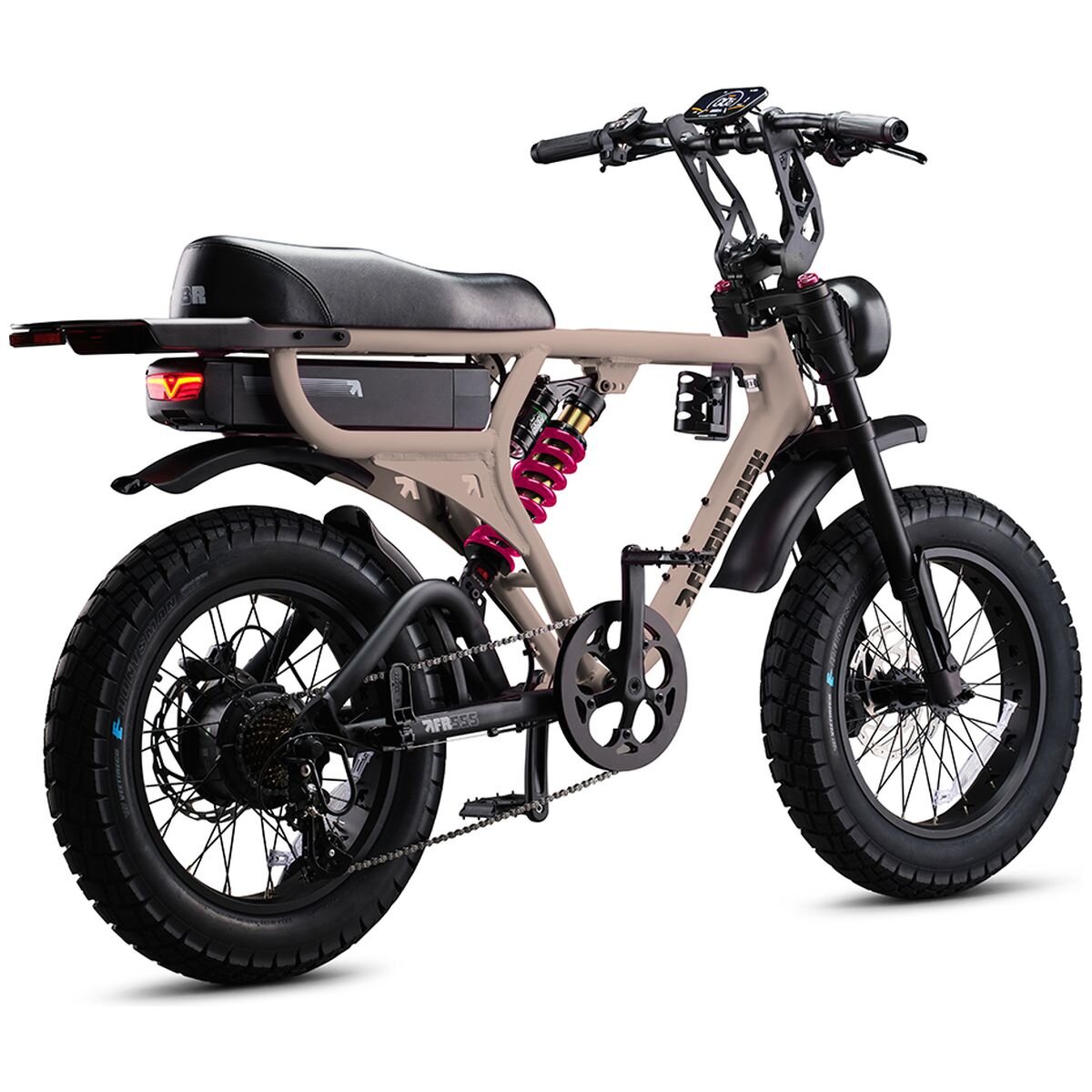 Flight Risk FR555 full-frame electric bike - 1000W motor, 52V 25Ah battery, Champagne - FR-555CHAMPAGNE