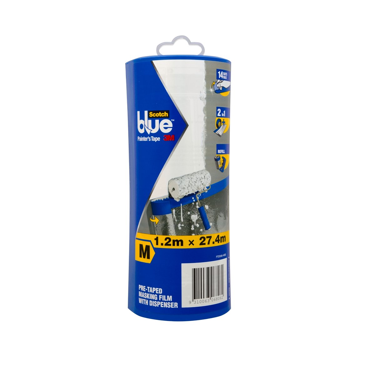 Scotchblue Pretaped Masking Film 2.7m x 17m Plastic Lightweight Protection - SuperSaverAU - view 2