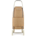 Rolser IMax Yute 2 wheel foldable trolley - Natural textured finish - Made in Spain - R-IMX537-1066