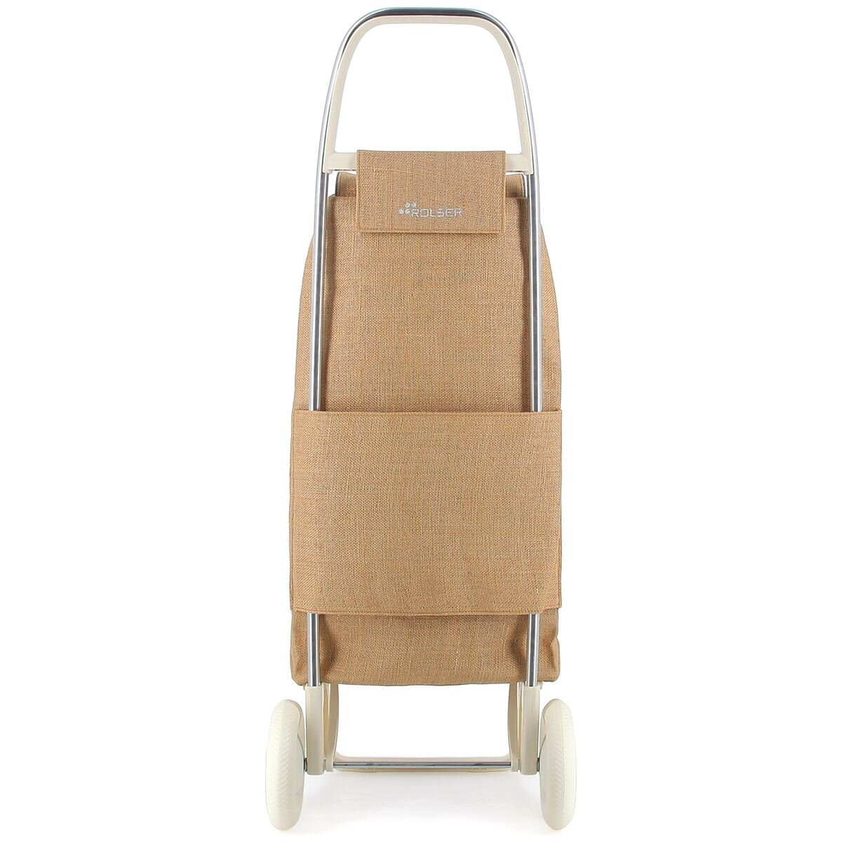 Rolser IMax Yute 2 wheel foldable trolley - Natural textured finish - Made in Spain - R-IMX537-1066