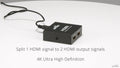 Antsig HDMI 2 Way Splitter - 1 Input to 2 Outputs - Metal - 4K Compatible - SuperSaverAU - view 5