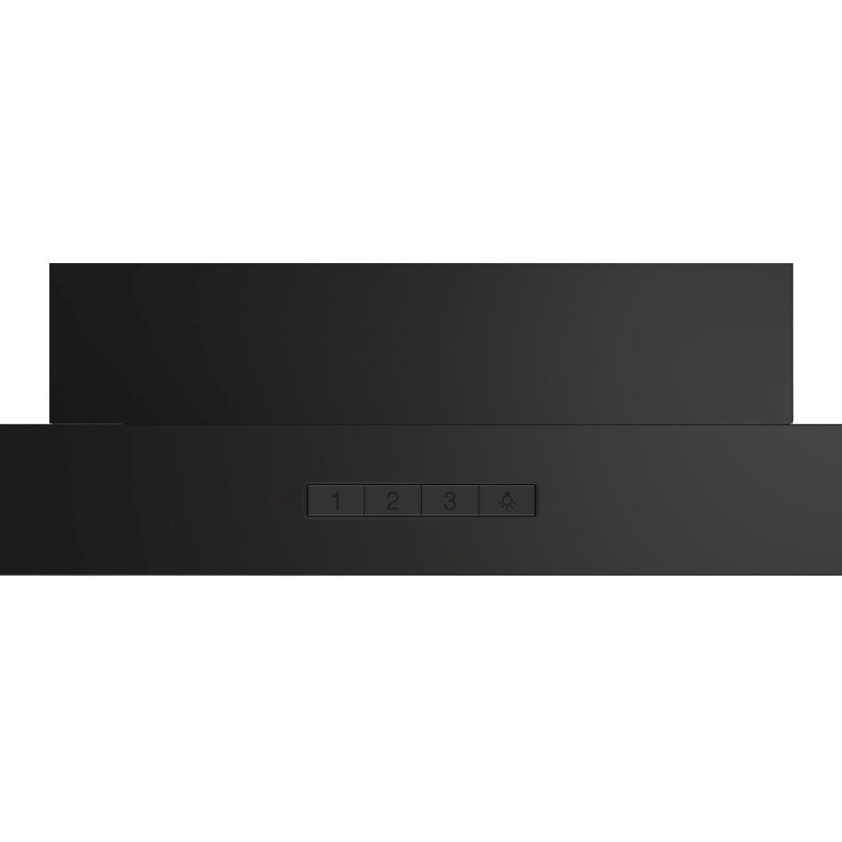 Bosch Series 2 90cm wall-mounted canopy rangehood - Matt black - 619m³/h, 3 speeds - DWB96BC60A